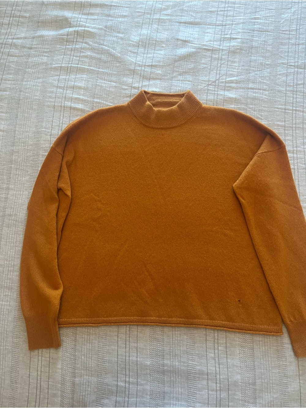 Madewell Women’s 100% Cashmere Sweater in Burnt Orange